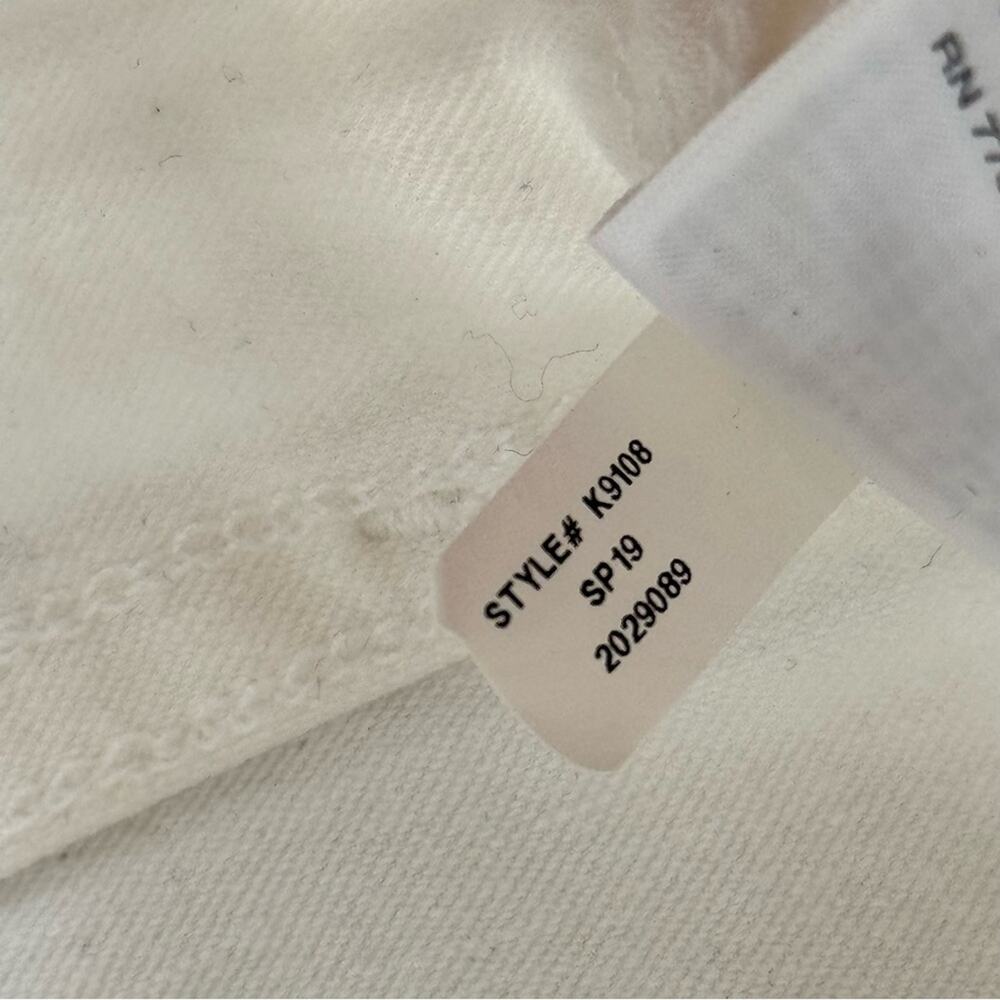 Madewell 10" High-Rise Skinny Jeans in Pure White: Step-Hem Edition Women’s 24 - Picture 15 of 15
